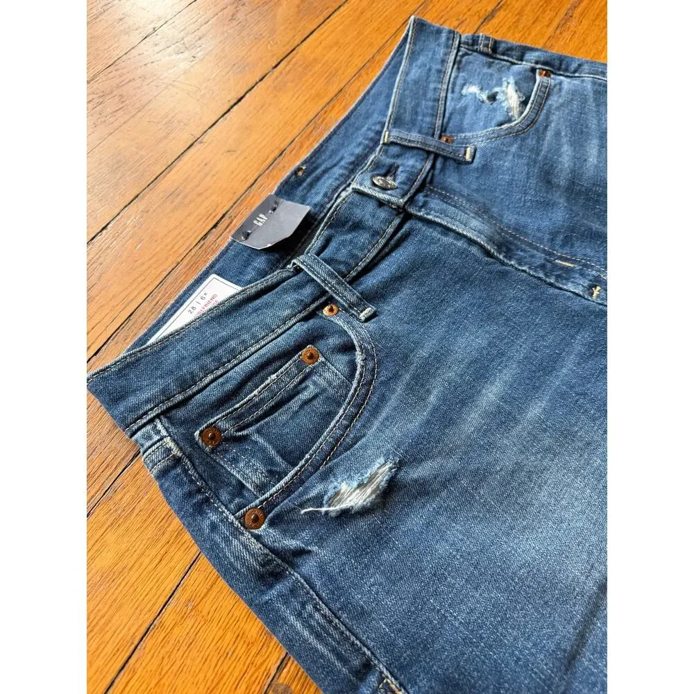 GAP ‘Girlfriend Mid Rise’ Jeans Womens sz 28/6R (NWT)